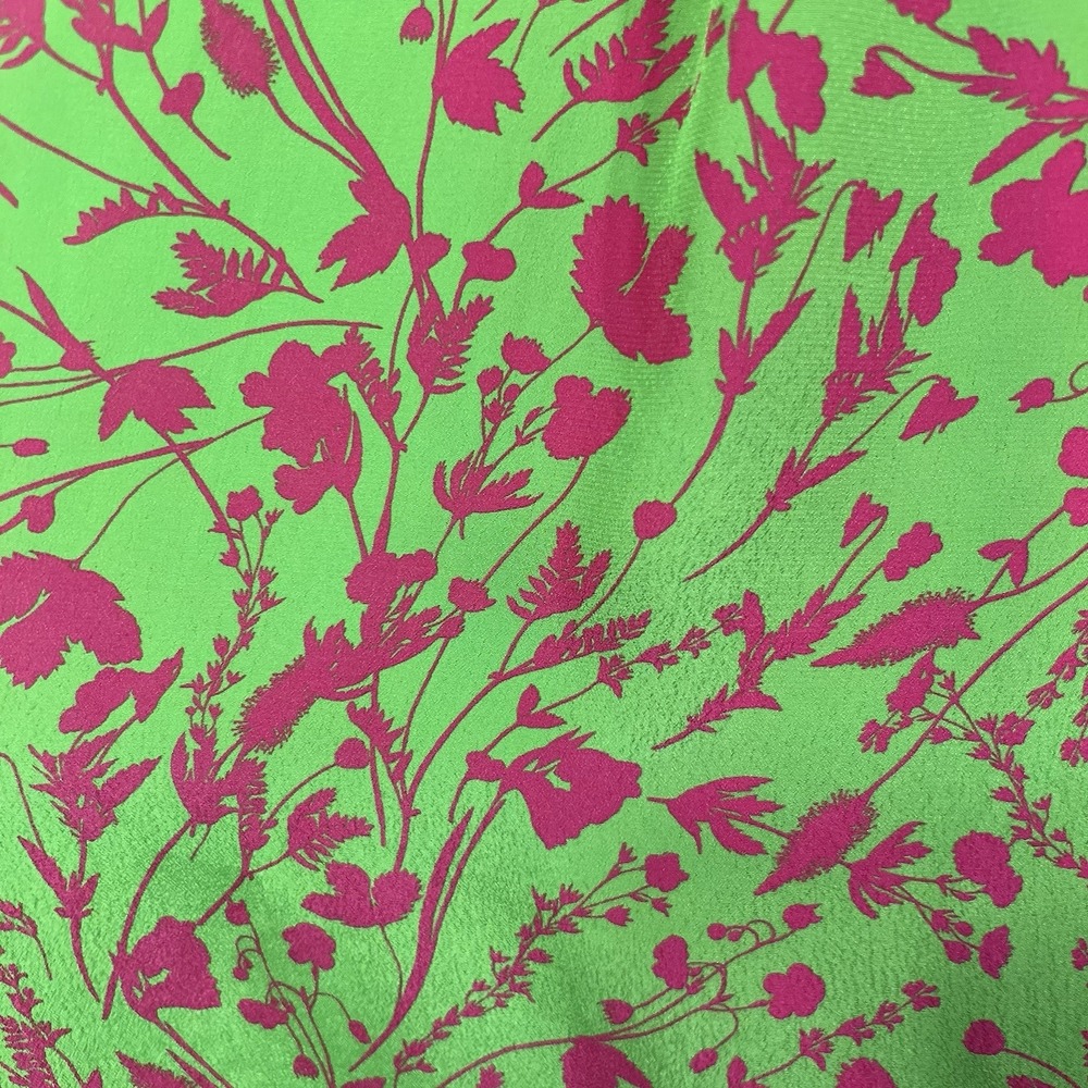 GILNER FARRAR Amelie Maxi Dress Sz S Green Pink Floral Print Smocked Waist *READ - Picture 6 of 12